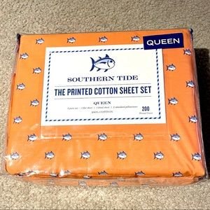 Queen Size Southern Tide Cotton Sheet Set